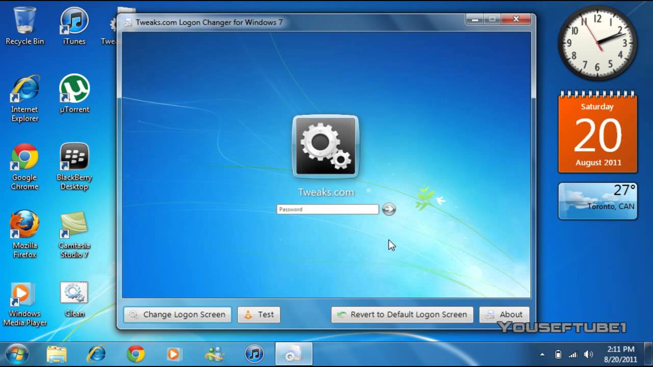 Disable Windows 7 Logon Screen